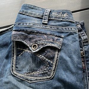 Silver bootcut jeans